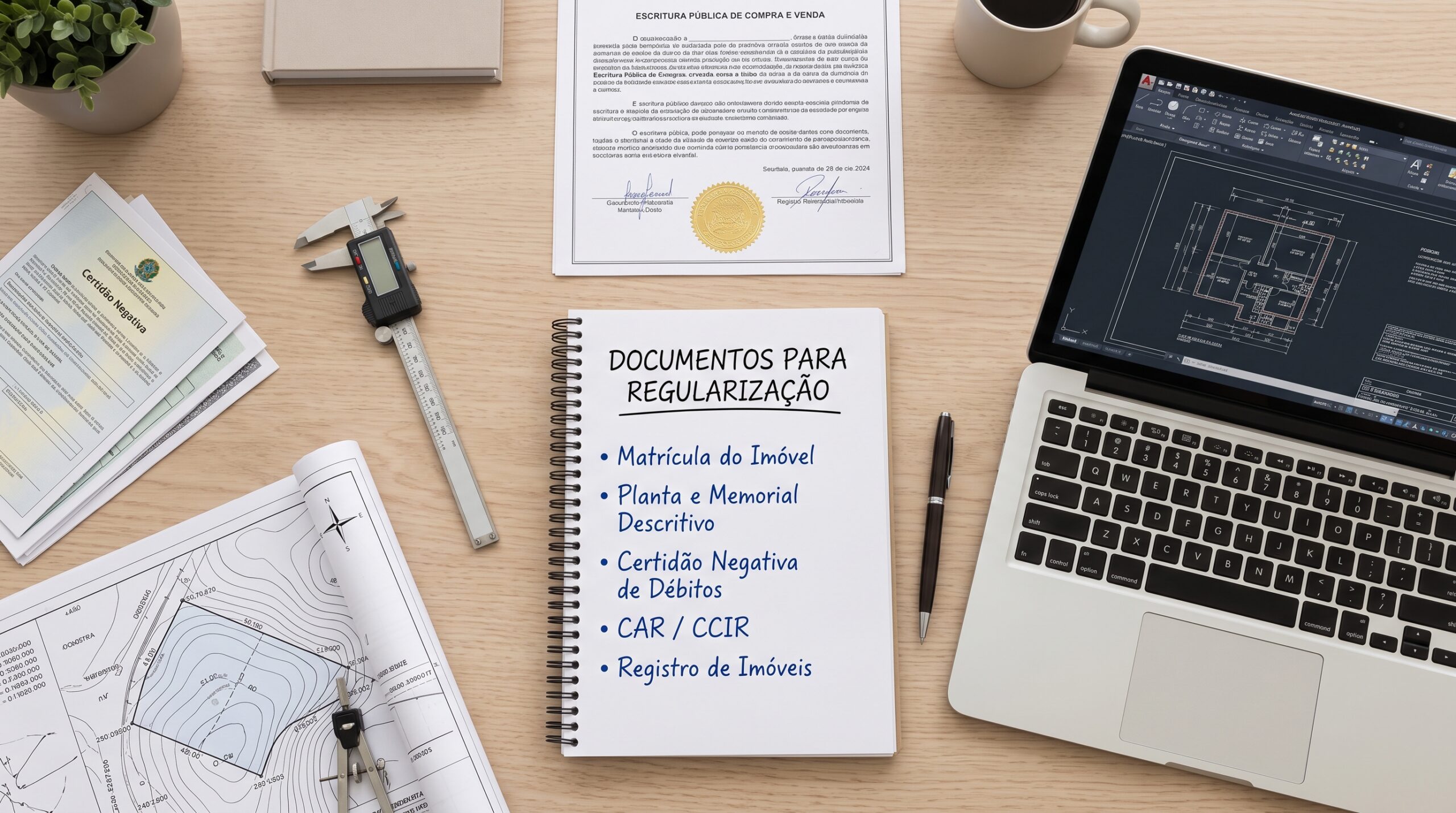 Quais documentos são necessários para regularizar um imóvel?